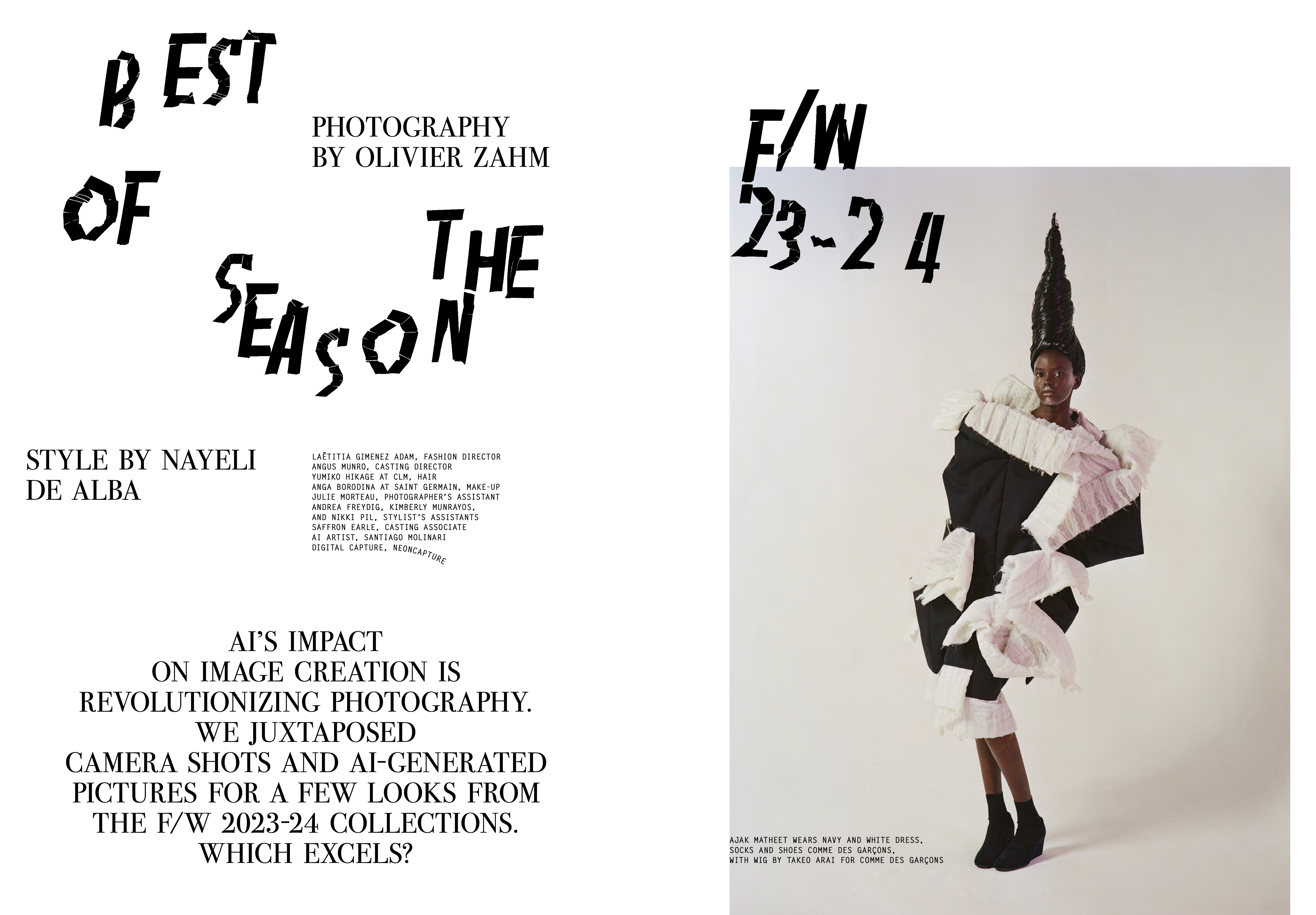 Purple Magazine spread - Best of the Season